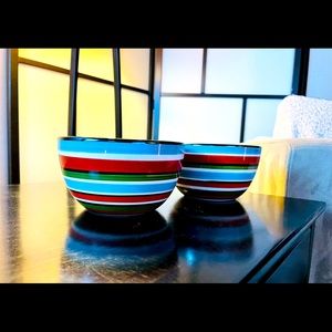 BOULEVARD TABLETOPS UNLIMITED Ceramic Bowls Hand Painted